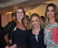 Simone Goltcher, Elisabeth Abduch e Brunete Fraccaroli Inauguração Loja Gabinete D.