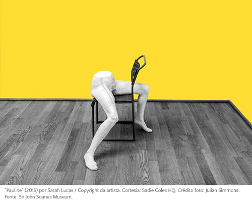 Interna “Pauline” (2015) por Sarah Lucas - Port