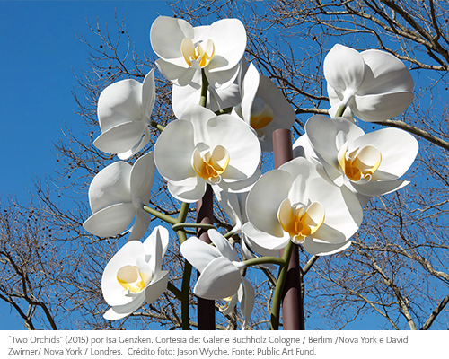 Interna “Two Orchids” (2015) por Isa Genzken - Port